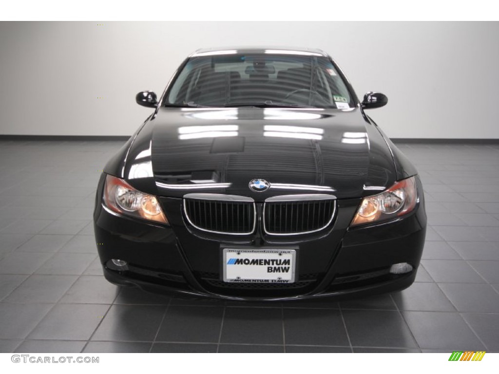 2007 3 Series 328i Sedan - Black Sapphire Metallic / Black photo #6