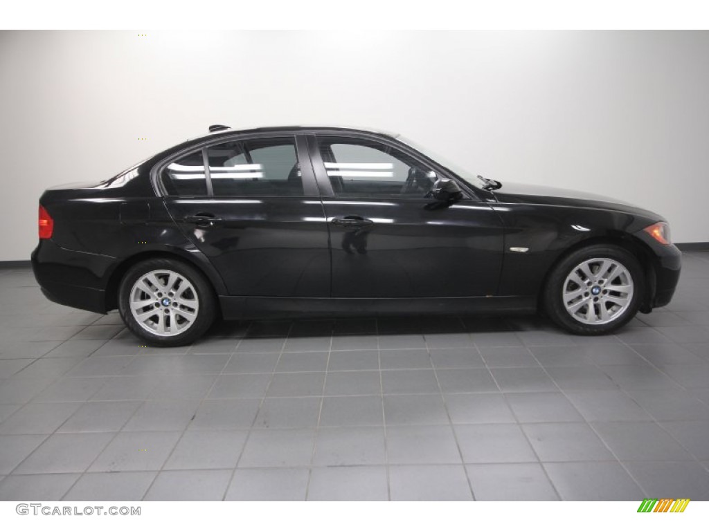 2007 3 Series 328i Sedan - Black Sapphire Metallic / Black photo #7