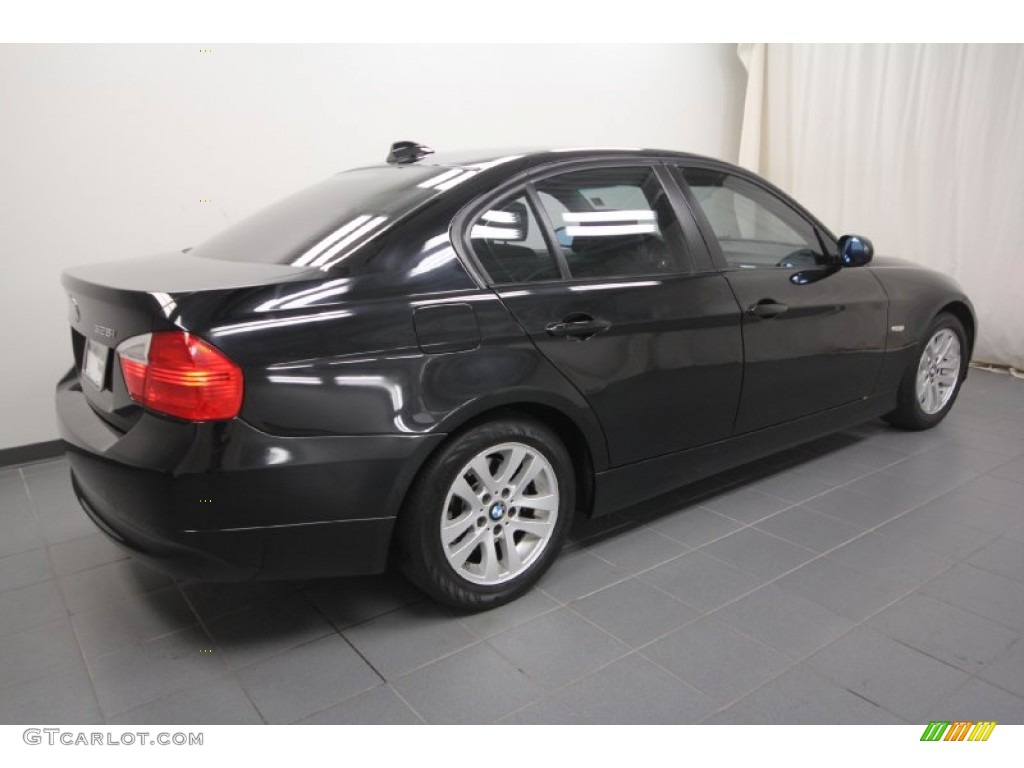 2007 3 Series 328i Sedan - Black Sapphire Metallic / Black photo #9