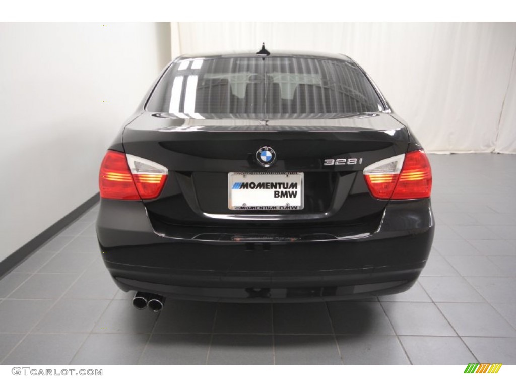 2007 3 Series 328i Sedan - Black Sapphire Metallic / Black photo #11