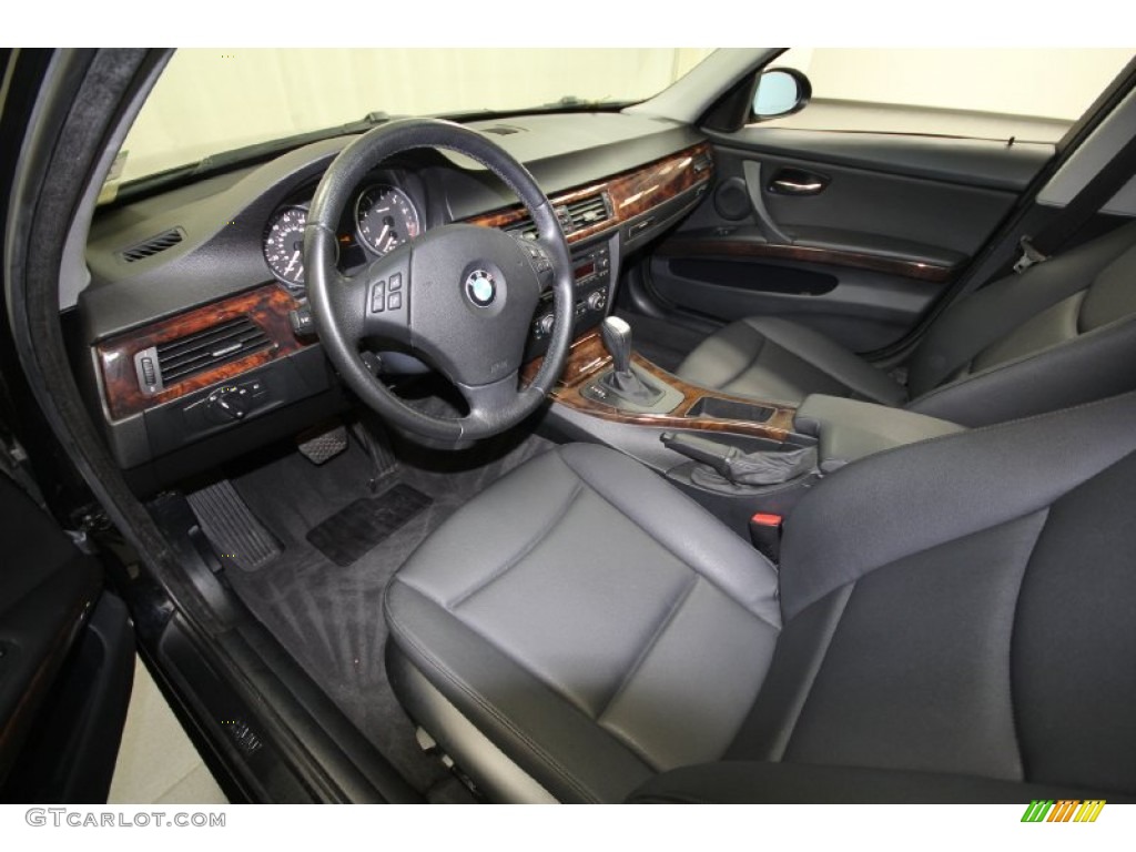 2007 3 Series 328i Sedan - Black Sapphire Metallic / Black photo #12