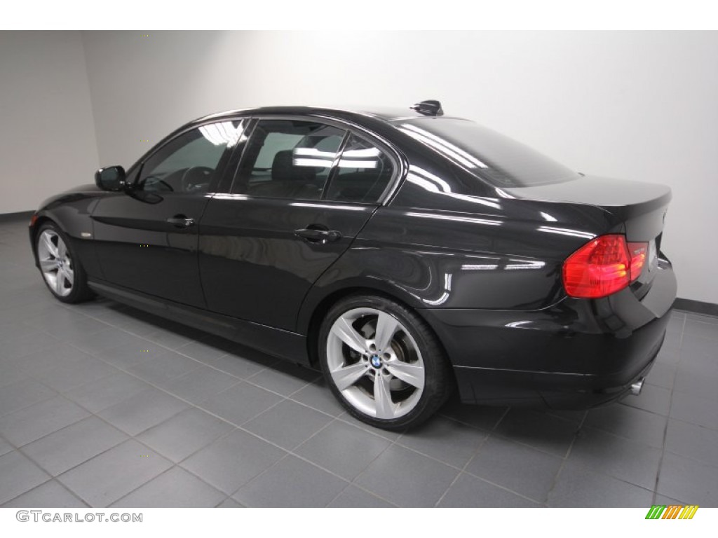 2009 3 Series 335i Sedan - Black Sapphire Metallic / Black photo #5