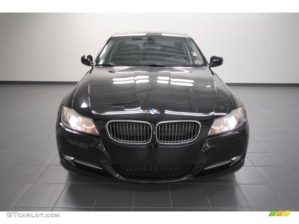 2009 3 Series 335i Sedan - Black Sapphire Metallic / Black photo #6
