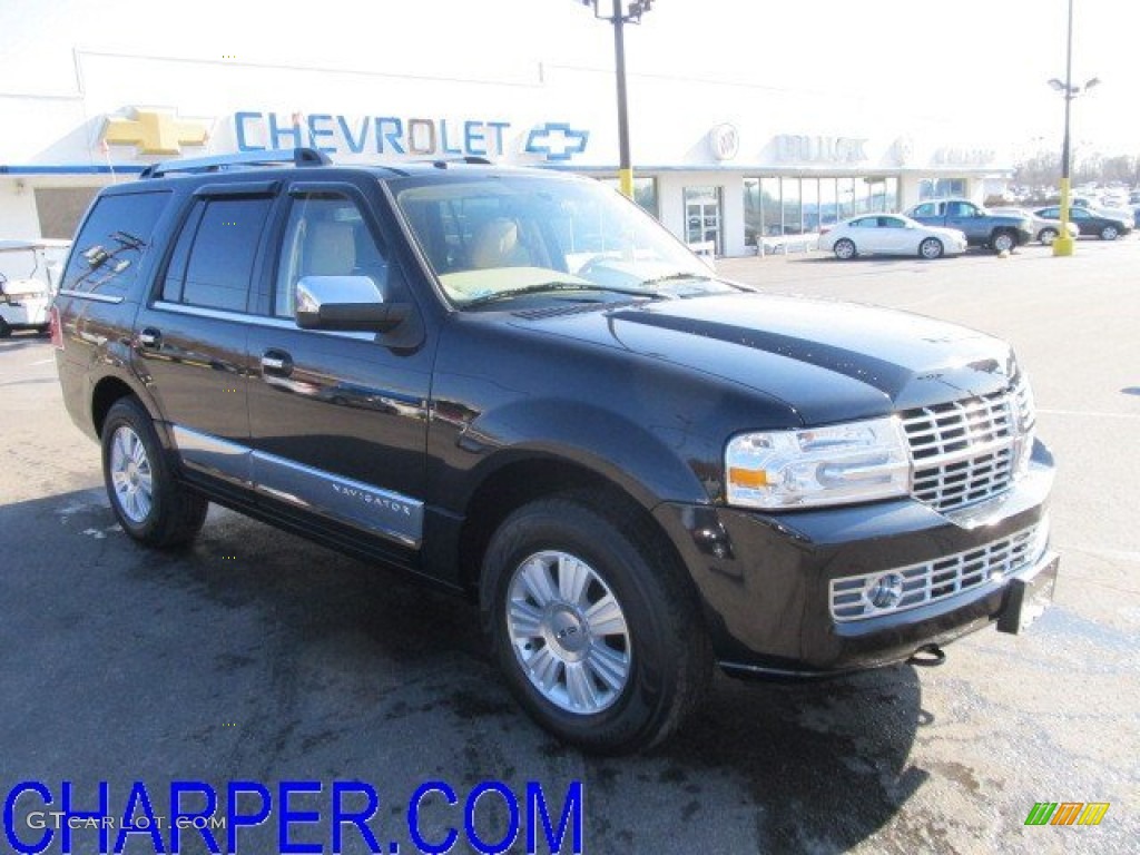 2010 Navigator 4x4 - Tuxedo Black Metallic / Camel photo #1