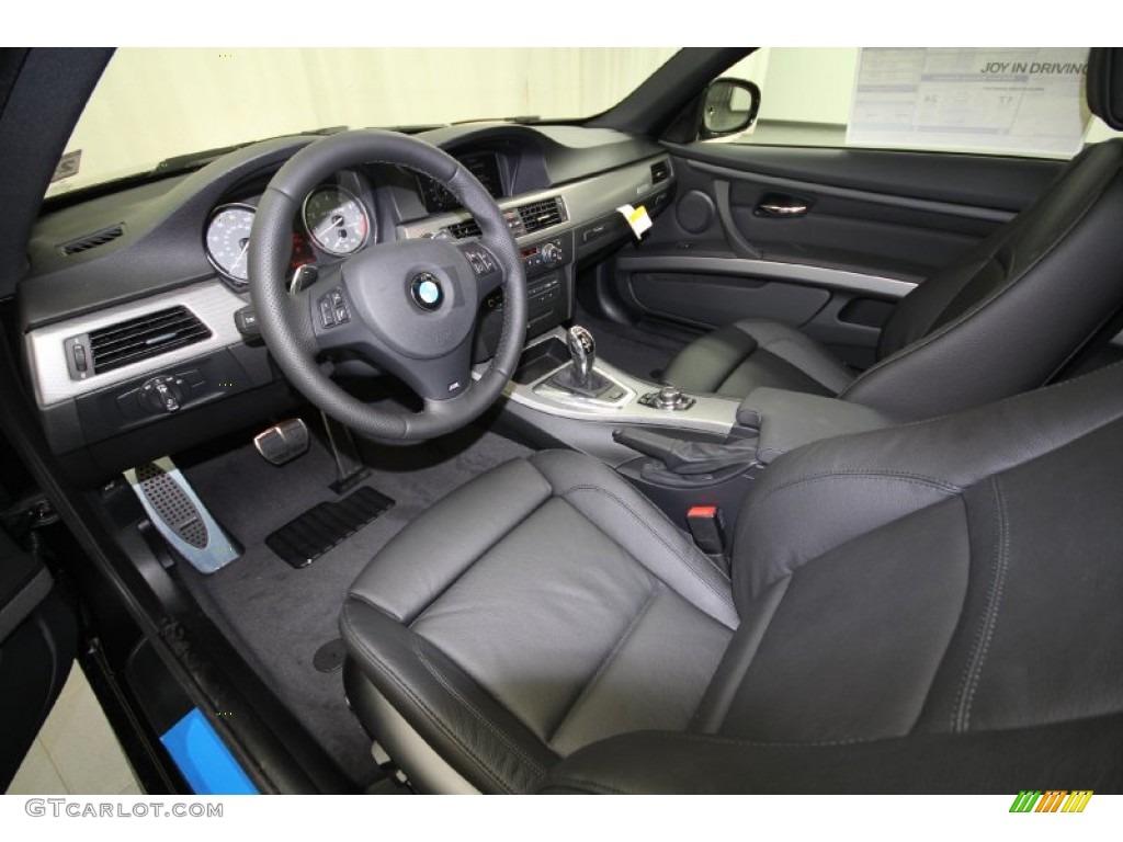 Black Interior 2012 BMW 3 Series 335is Coupe Photo #61614465