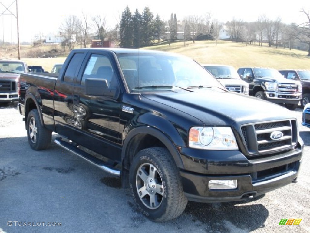 2004 F150 FX4 SuperCab 4x4 - Black / Black photo #2