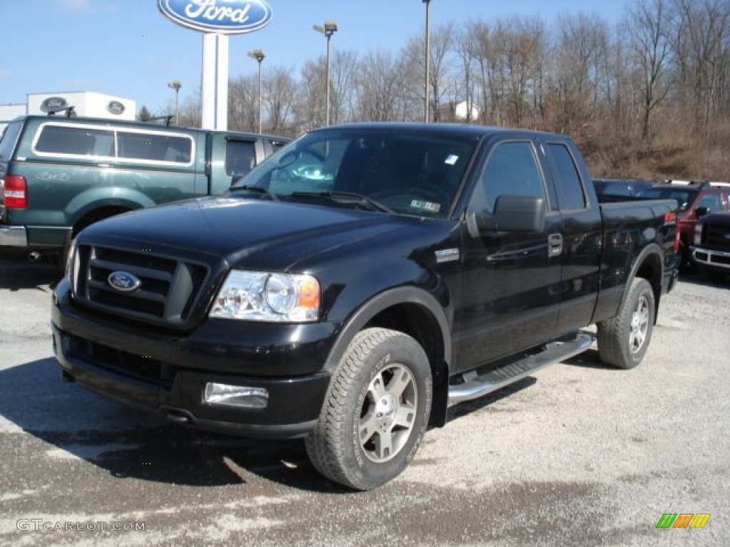2004 F150 FX4 SuperCab 4x4 - Black / Black photo #4