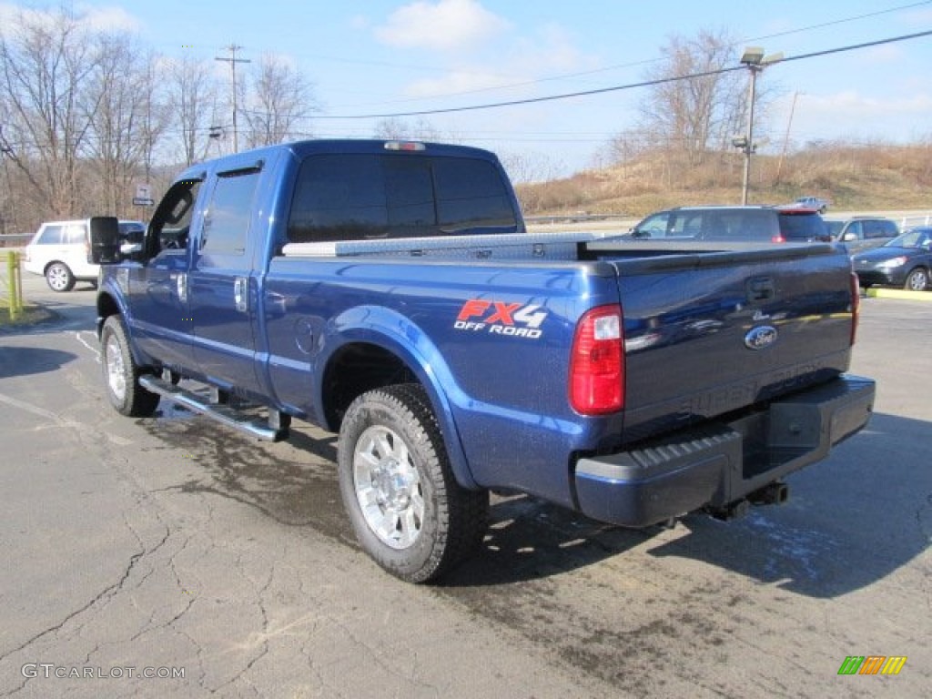 2008 F250 Super Duty FX4 Crew Cab 4x4 - Dark Blue Pearl Metallic / Ebony photo #8