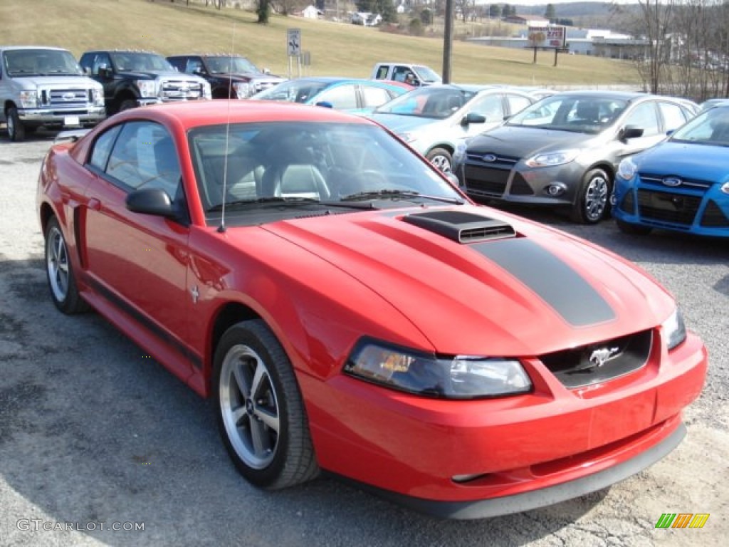 2003 Mustang Mach 1 Coupe - Torch Red / Dark Charcoal photo #2