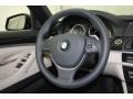 Oyster/Black Steering Wheel Photo for 2012 BMW 5 Series #61616142
