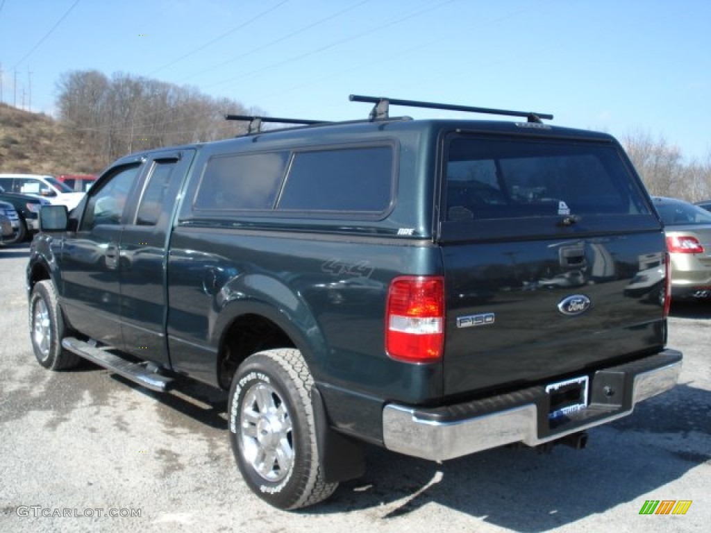 2006 F150 XLT SuperCab 4x4 - Aspen Green Metallic / Medium/Dark Flint photo #6