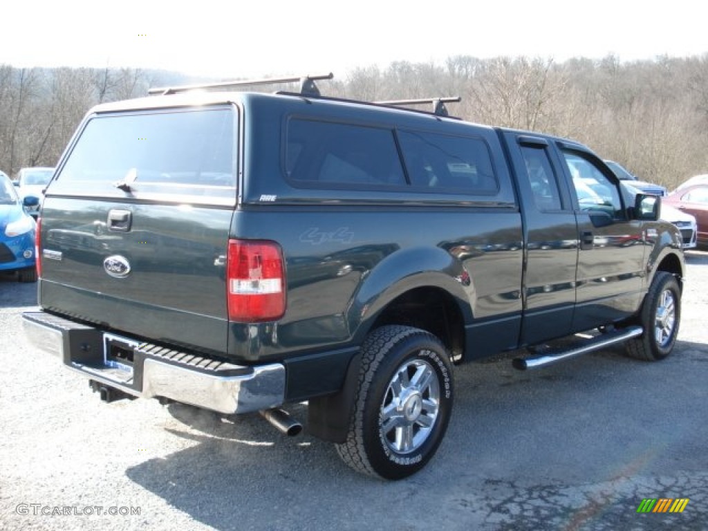 2006 F150 XLT SuperCab 4x4 - Aspen Green Metallic / Medium/Dark Flint photo #8