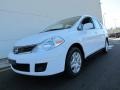 2010 Fresh Powder White Nissan Versa 1.8 S Sedan  photo #1