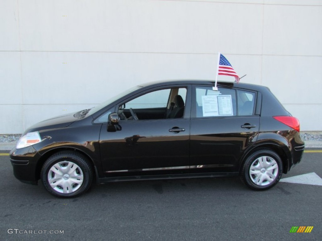 Espresso Black 2010 Nissan Versa 1.8 S Hatchback Exterior Photo #61616757