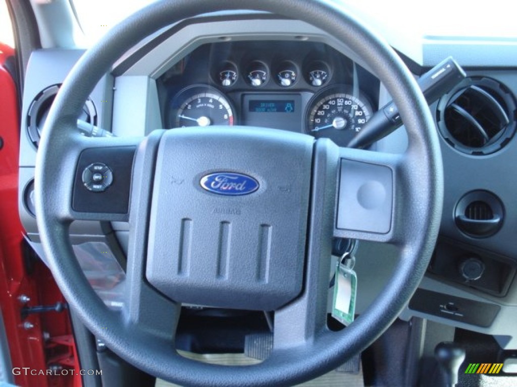 2012 Ford F350 Super Duty XL Regular Cab 4x4 Dump Truck Steel Steering Wheel Photo #61616913