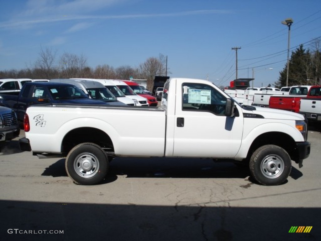 2012 F350 Super Duty XL Regular Cab 4x4 - Oxford White / Steel photo #1