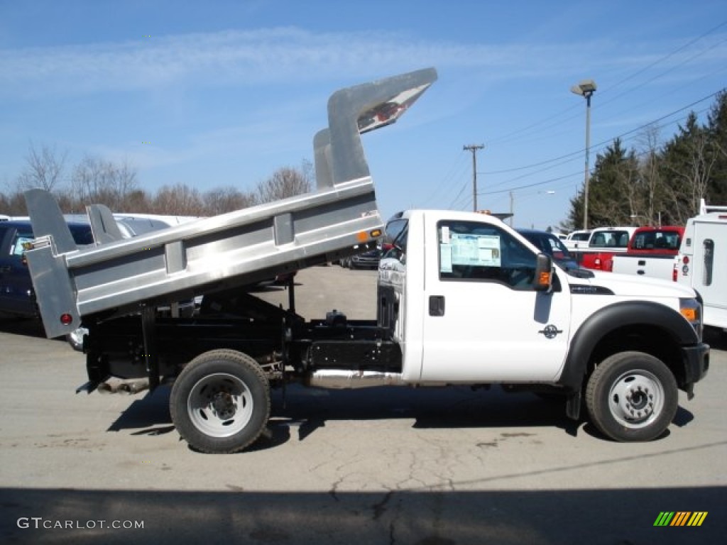 Oxford White 2012 Ford F550 Super Duty XL Regular Cab 4x4 Dump Truck Exterior Photo #61618014
