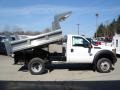 Oxford White 2012 Ford F550 Super Duty XL Regular Cab 4x4 Dump Truck Exterior