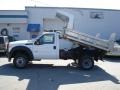 Oxford White - F550 Super Duty XL Regular Cab 4x4 Dump Truck Photo No. 5