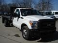 Oxford White - F350 Super Duty XL Regular Cab Flat Bed Photo No. 2