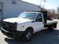 Oxford White - F350 Super Duty XL Regular Cab Flat Bed Photo No. 4
