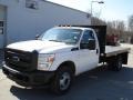 2012 Oxford White Ford F350 Super Duty XL Regular Cab Flat Bed  photo #4