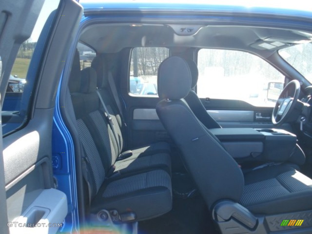 2012 F150 XLT SuperCab 4x4 - Blue Flame Metallic / Black photo #15