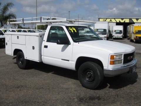 1999 GMC Sierra 3500 SL Regular Cab Utility Truck Data, Info and Specs