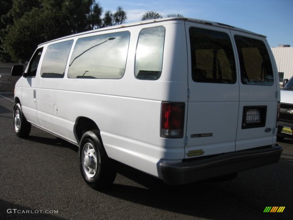 1997 E Series Van E350 Extended Passenger - Oxford White / Medium Graphite photo #4