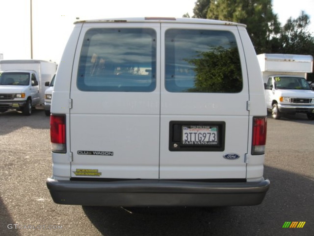 1997 E Series Van E350 Extended Passenger - Oxford White / Medium Graphite photo #5
