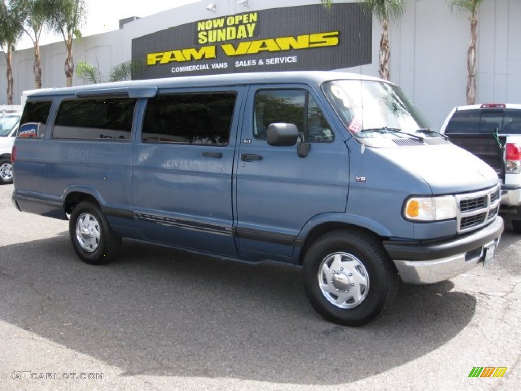 1995 Ram Van 3500 Passenger - Navy Blue Metallic / Blue photo #1