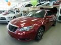 Deep Cherry Red Crystal Pearl Coat 2012 Chrysler 200 S Hard Top Convertible