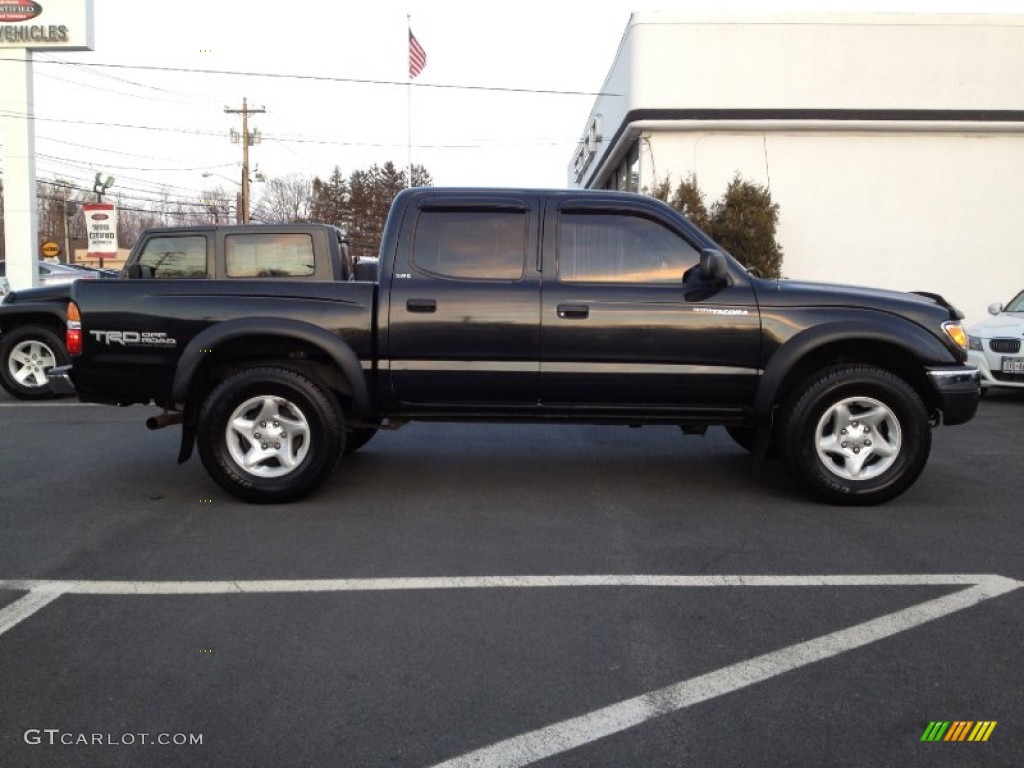 2004 Tacoma V6 TRD Double Cab 4x4 - Black Sand Pearl / Charcoal photo #4