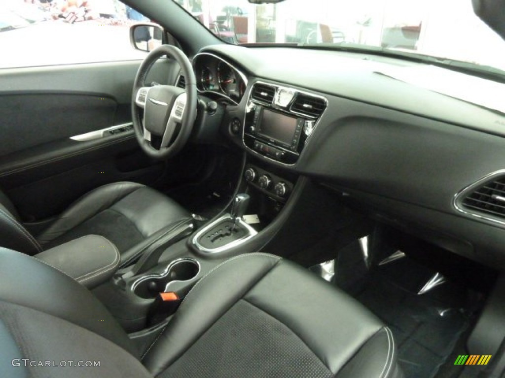 2012 Chrysler 200 S Hard Top Convertible Black Dashboard Photo #61621392