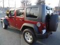 2008 Red Rock Crystal Pearl Jeep Wrangler Unlimited Rubicon 4x4  photo #7