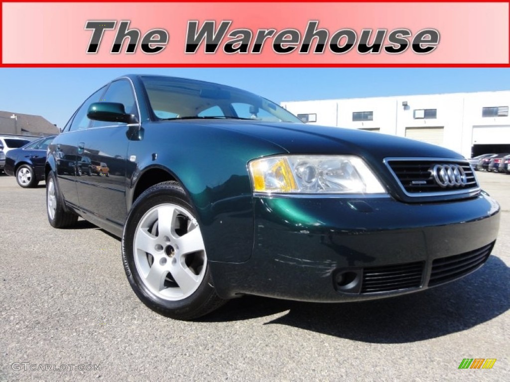 2001 A6 2.7T quattro Sedan - Racing Green Pearl / Vanilla/Onyx photo #1