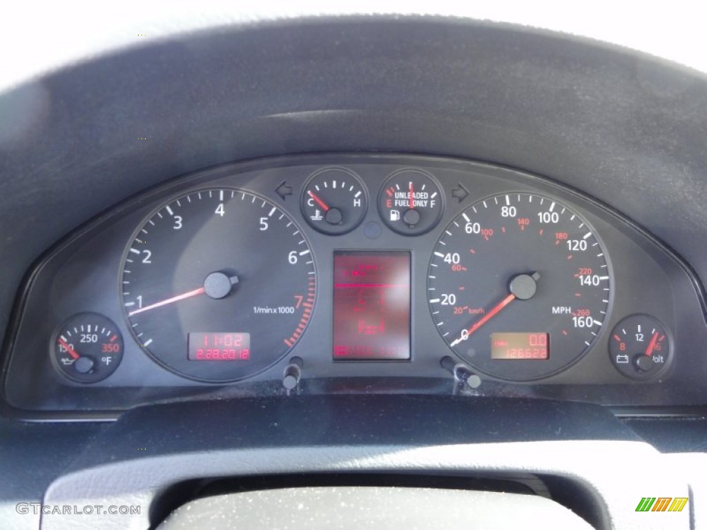 2001 Audi A6 2.7T quattro Sedan Gauges Photo #61623615
