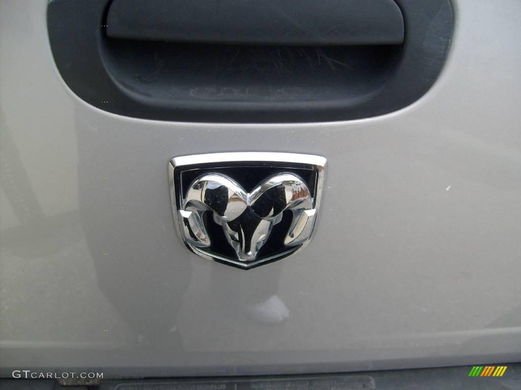 2005 Dakota ST Quad Cab - Bright Silver Metallic / Medium Slate Gray photo #11