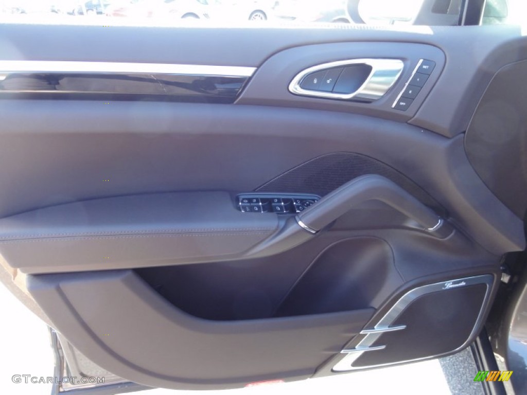 2012 Porsche Cayenne S Umber Brown Door Panel Photo #61626008