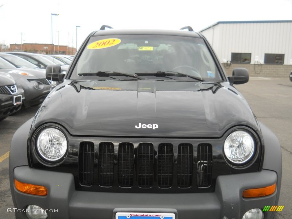 2002 Liberty Sport 4x4 - Black / Dark Slate Gray photo #15