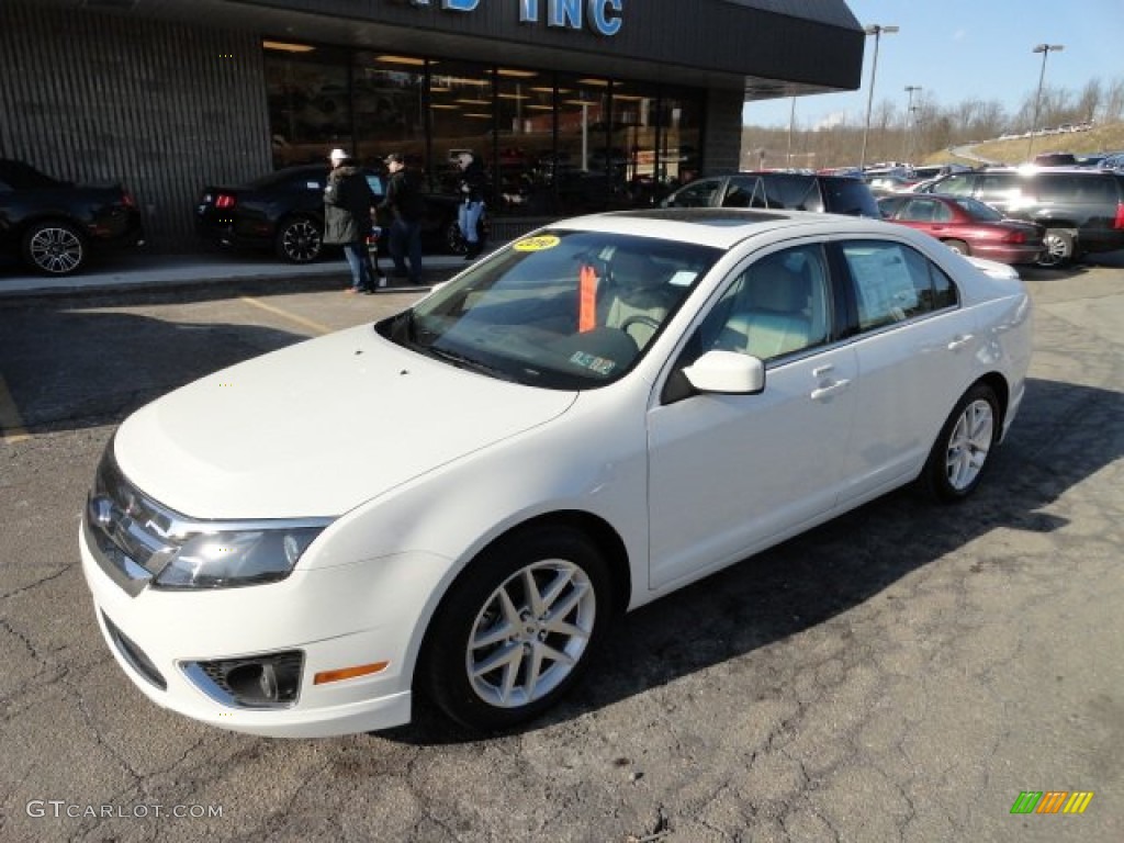 2010 Fusion SEL - White Suede / Medium Light Stone photo #8