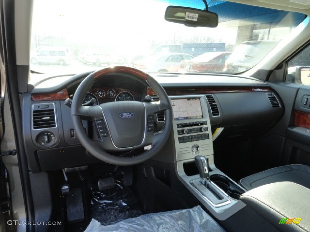 2012 Ford Flex Limited EcoBoost AWD Charcoal Black Dashboard Photo #61627284