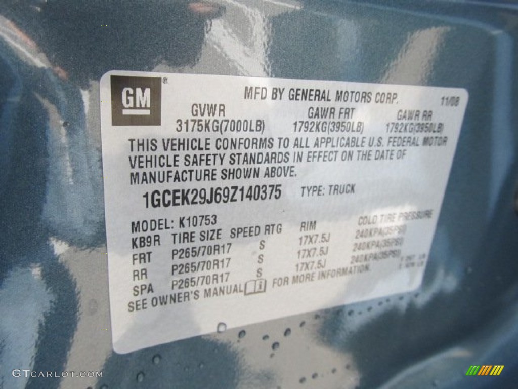 2009 Silverado 1500 LT Extended Cab 4x4 - Blue Granite Metallic / Ebony photo #24