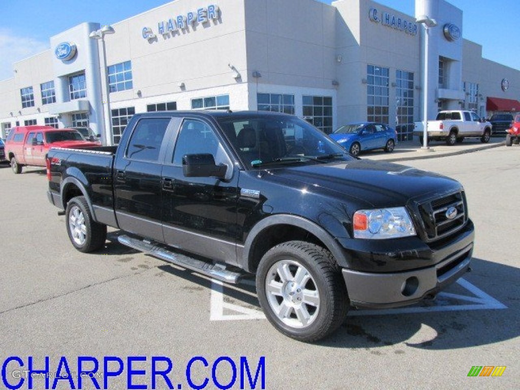 2008 F150 FX4 SuperCrew 4x4 - Black / Black photo #1