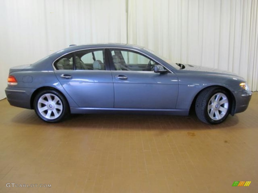 2008 7 Series 750i Sedan - Michigan Blue Metallic / Cream Beige photo #4