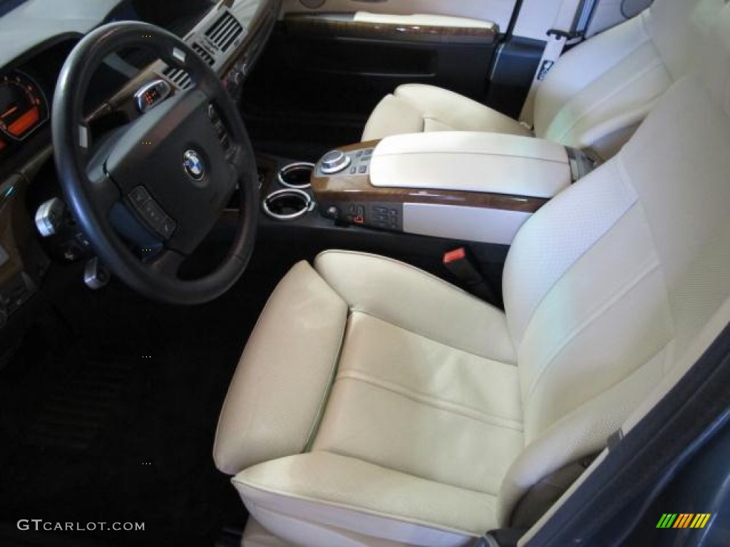 2008 7 Series 750i Sedan - Michigan Blue Metallic / Cream Beige photo #16