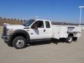 2012 F550 Super Duty XL Supercab 4x4 Commercial Utility Oxford White
