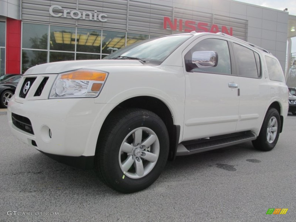 Blizzard White Nissan Armada