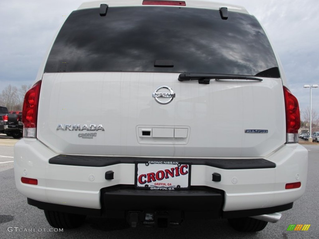 2012 Armada SV - Blizzard White / Almond photo #4