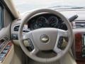 Light Cashmere/Dark Cashmere 2012 Chevrolet Suburban LTZ Steering Wheel